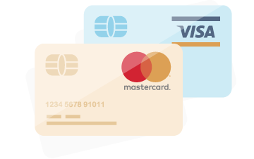 Aceptamos Visa y Mastercard